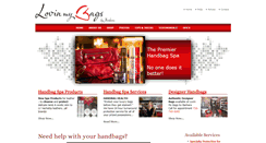 Desktop Screenshot of lovinmybags.com